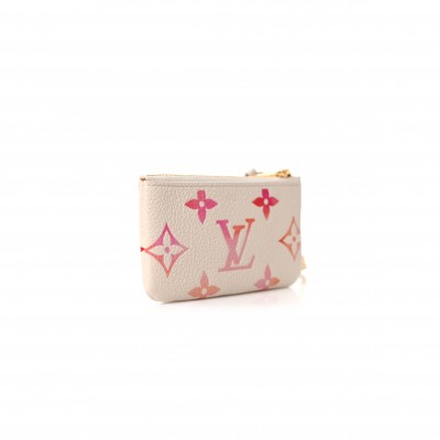 LOUIS VUITTON GIANT KEY POUCH SUNRISE AQUARELLE M83506 (12*7*1.5cm)
